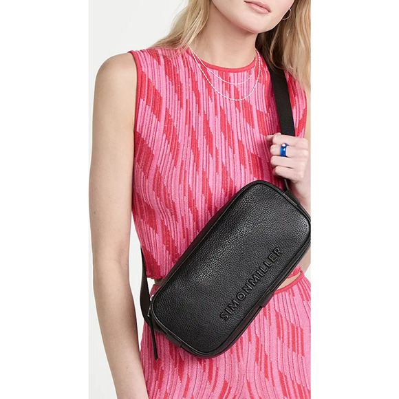 Simon Miller Leather Sling Bag Black 2086
